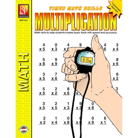 Remedia Publications Multiplication Timed Math Drills Book 503